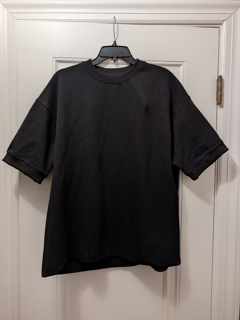 Denim & Flower Black Short-Sleeve Crewneck Tee